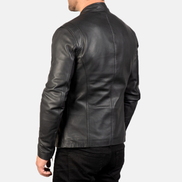 Mens Ionic Black Leather Jacket8077-8-1577697227200